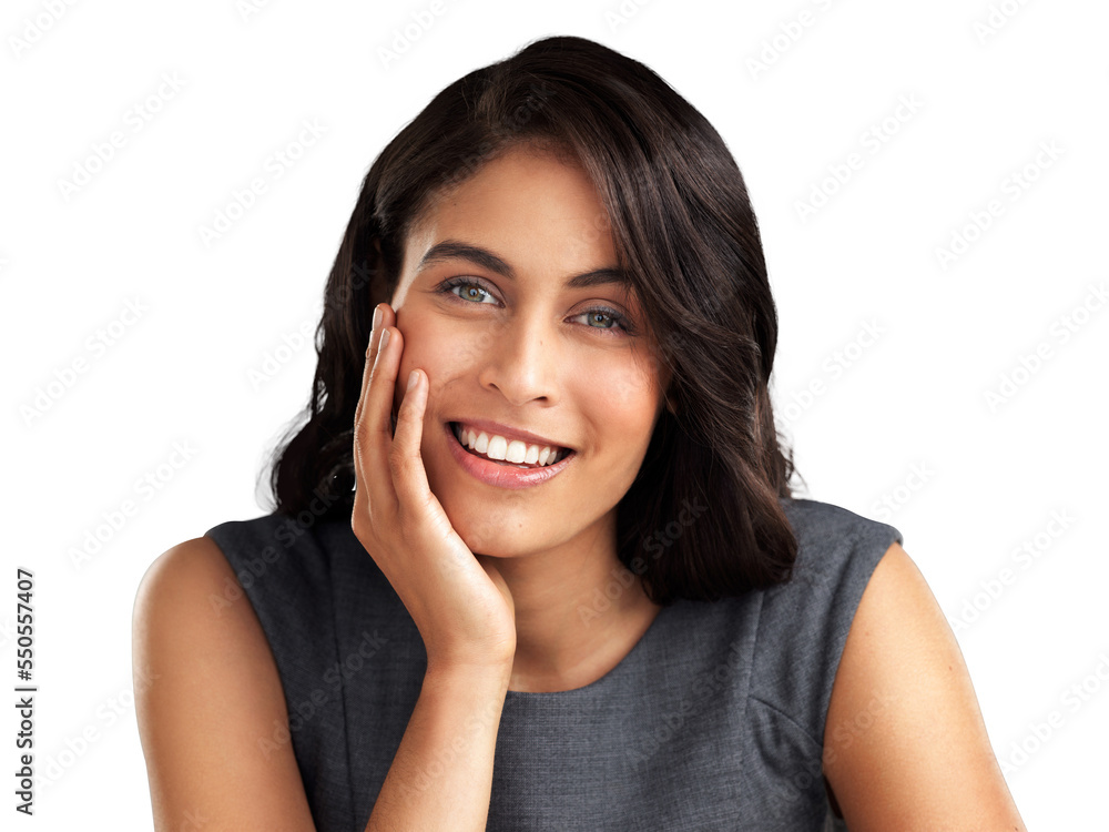 PNG Cropped shot of a beautiful young woman posing against a grey background PNG Cropped shot of a beautiful young woman posing against a grey background