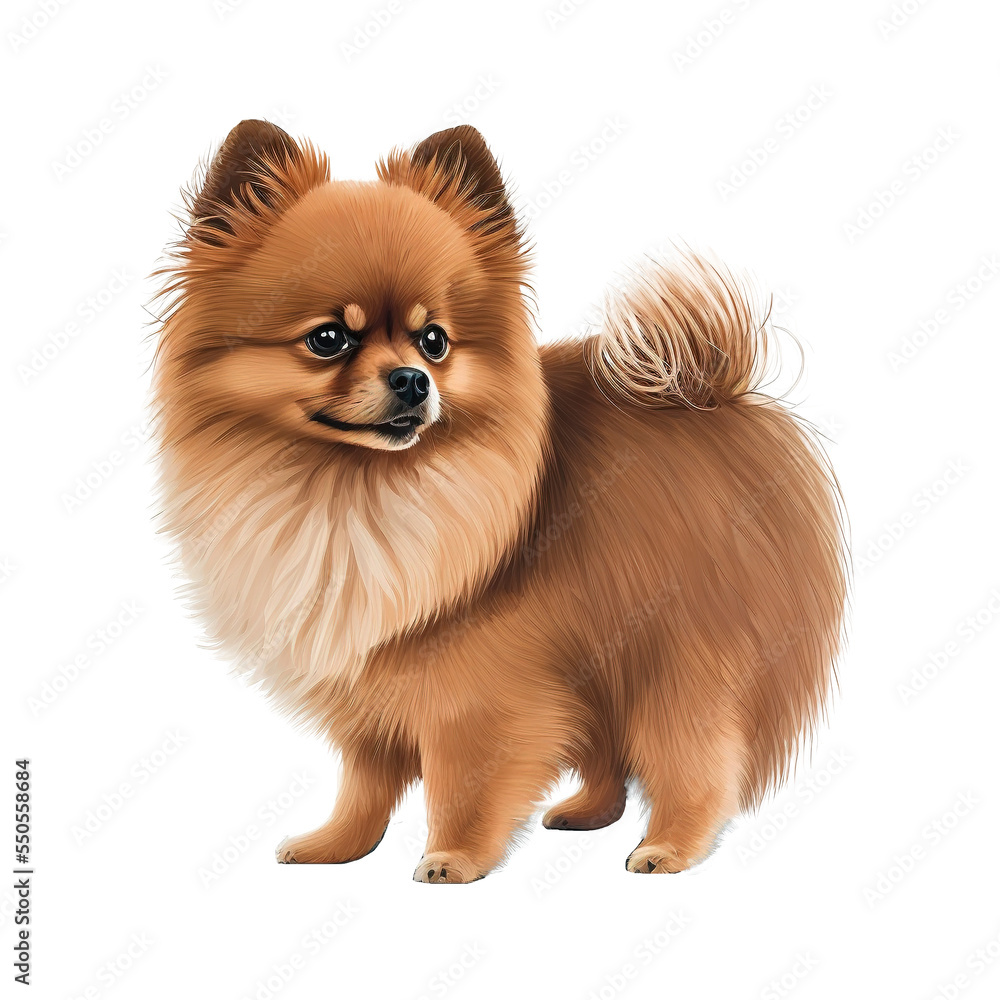 Obraz premium brown German Spitz dog