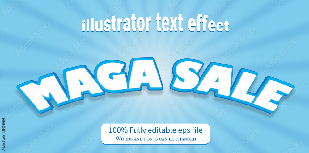 Mega sale 3D text effect Mega sale 3D text effect