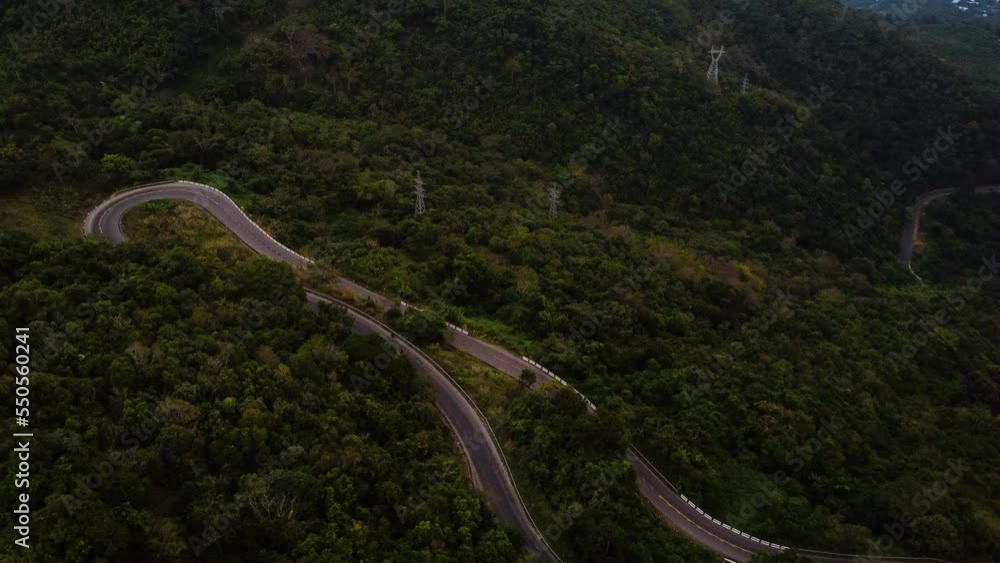 Curvy roads lead to the Vietnamese highlands based near Da Lat Curvy roads lead to the Vietnamese highlands based near Da Lat