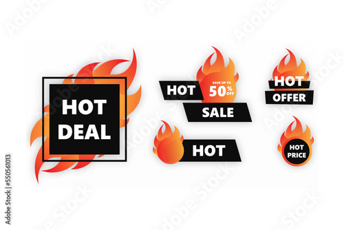 Collection of hot sale and hot price promo seals/stickers