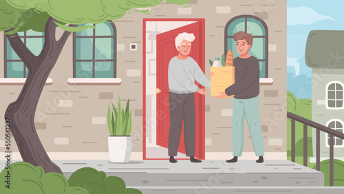Elderly Care Cartoon