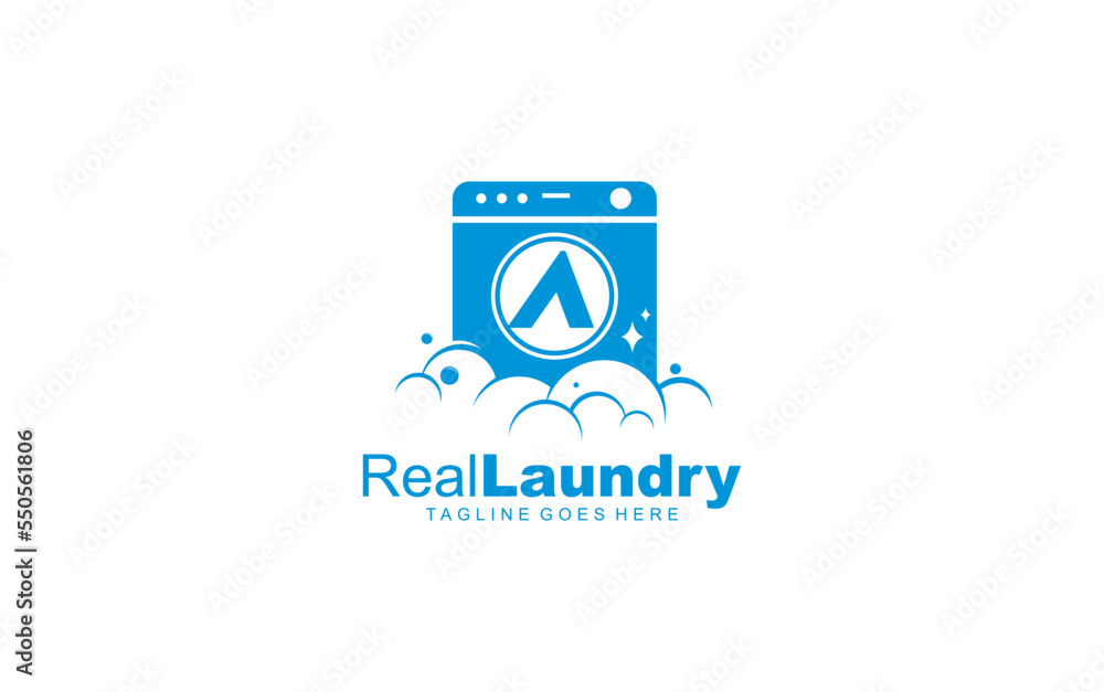 A logo LAUNDRY for branding company. letter template vector illustration for your brand.