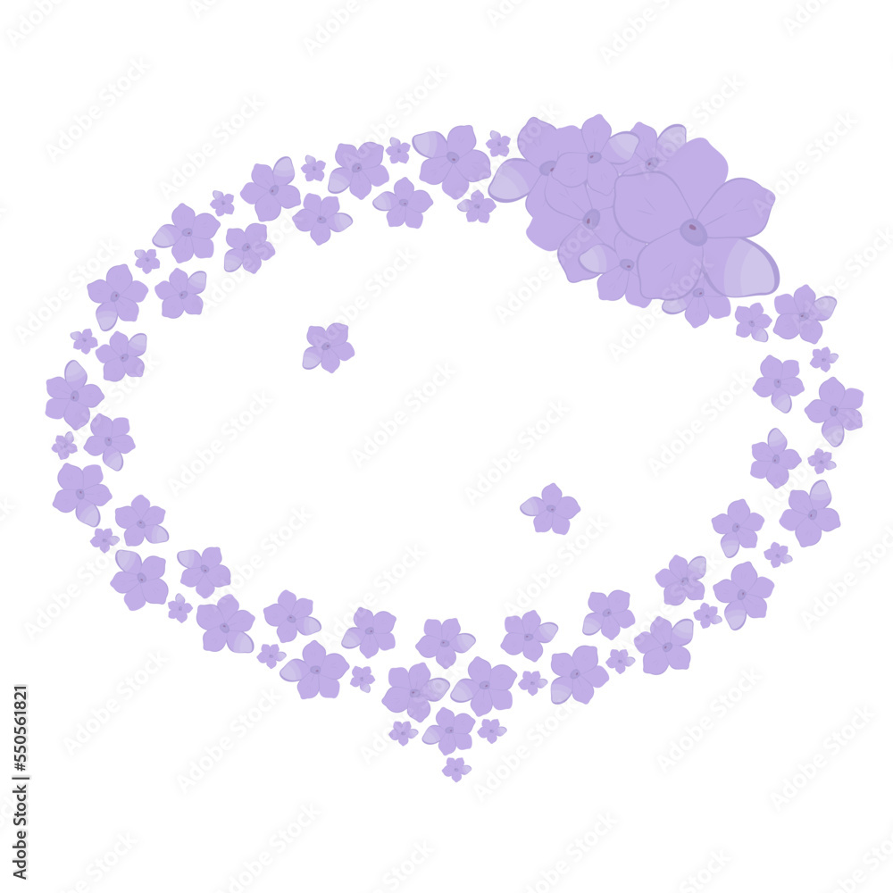 Pattern of loose lavender flowers. Blank for postcards, invitations to the wedding, birthday with a place for text Pattern of loose lavender flowers. Blank for postcards, invitations to the wedding, birthday with a place for text