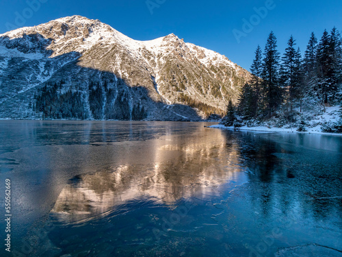 Morskie Oko i Miedziane pierwszy Lód