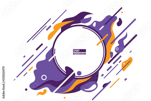Sport vector abstract background for tournament, championship poster