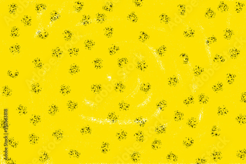 Yellow Background With Black Dots At Amsterdam The Netherlands 1-11-2022