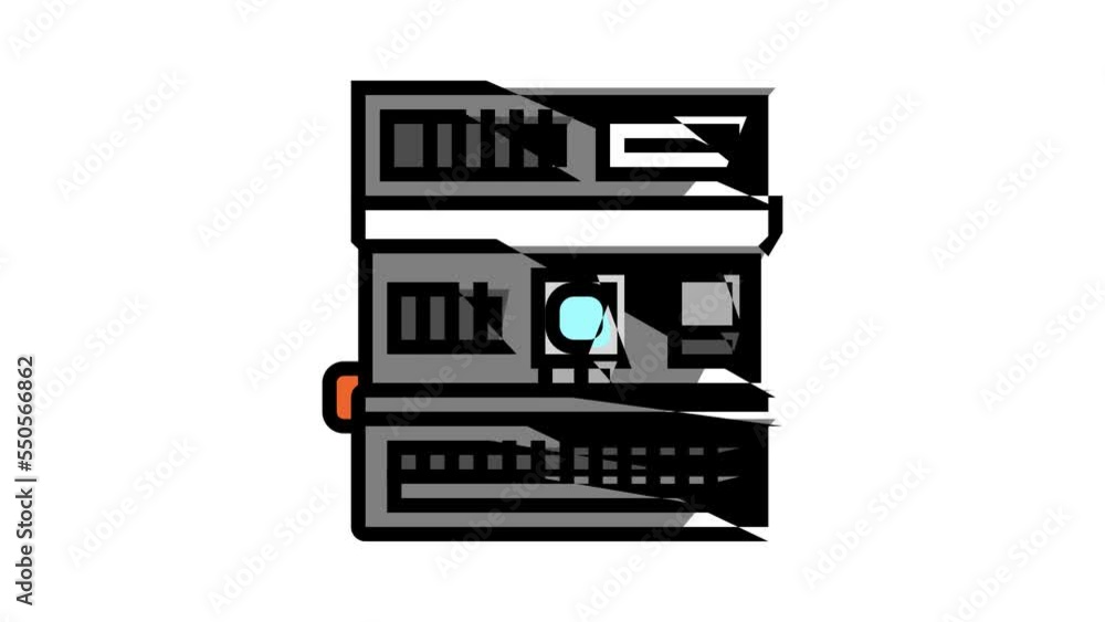photo camera retro device color icon animation photo camera retro device color icon animation