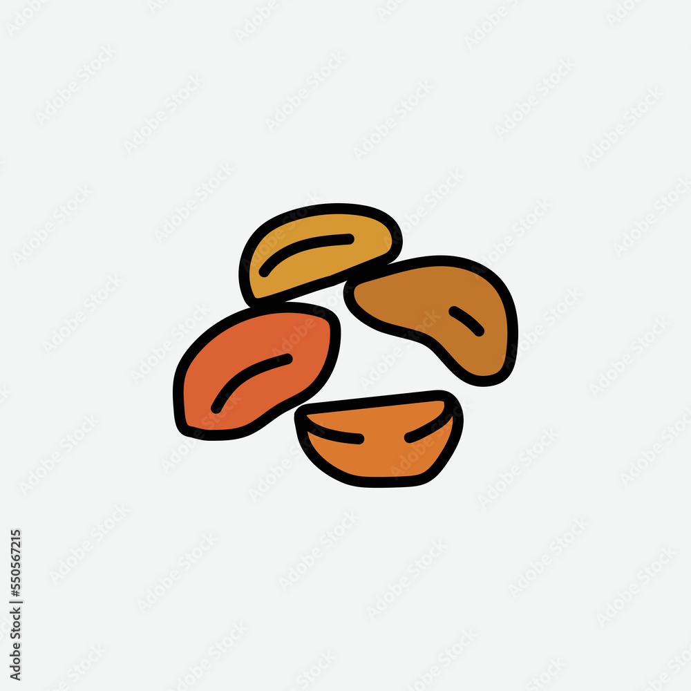 Obraz premium Potato Slices Icon. Fast Food Concept, Cartoon.