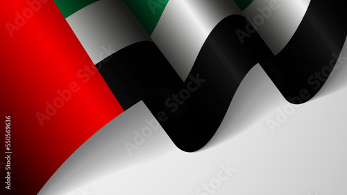 EPS10 Vector Patriotic background with flag of UAE. An element of impact for the use you want to make of it.