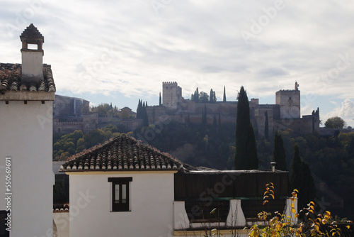Alhambra castle in Granada, Andalucia, Spain