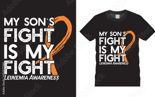 Leukemia Breast Cancer awareness shirts designs. Cancer fight Orange T-shirt Design for friend family Mom. Awareness motivation Month, custom tshirts, mug, banner, poster template.