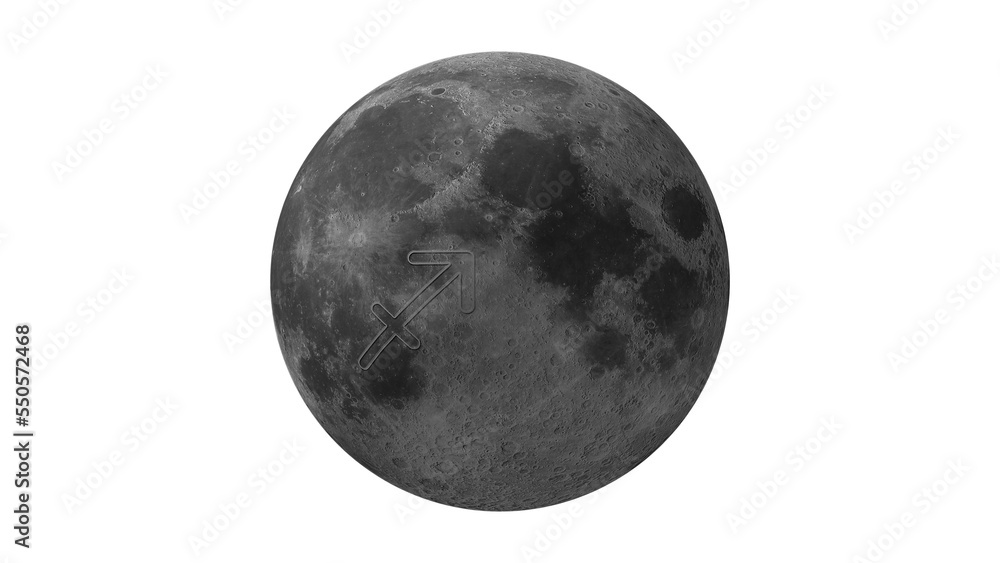 Naklejka premium full moon in sagittarius 
