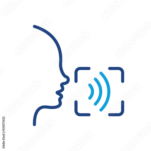 Access Identification by Voice to Smartphone Line Icon. Command Voice ID Recognition Technology Outline Pictogram. Speak for Access. Verification Symbol. Editable Stroke. Isolated Vector Illustration