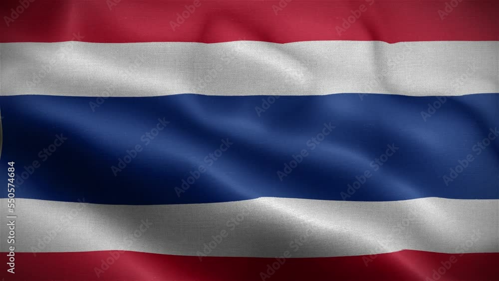Flag of Thailand fluttering in the wind Flag of Thailand fluttering in the wind