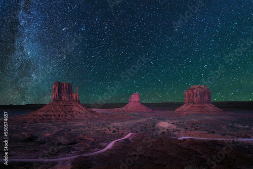 Monument valley by nigh