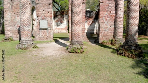 Old Sheldon Church Ruins near Beaufort, South Carolina photo