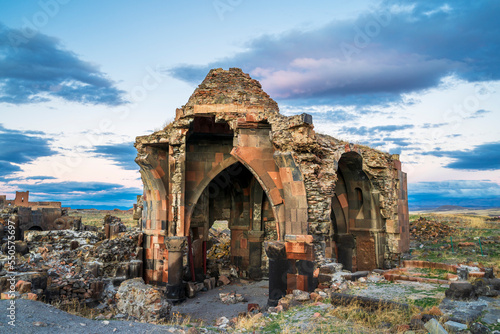 Ani Ruins view in Kars City of Turkey photo