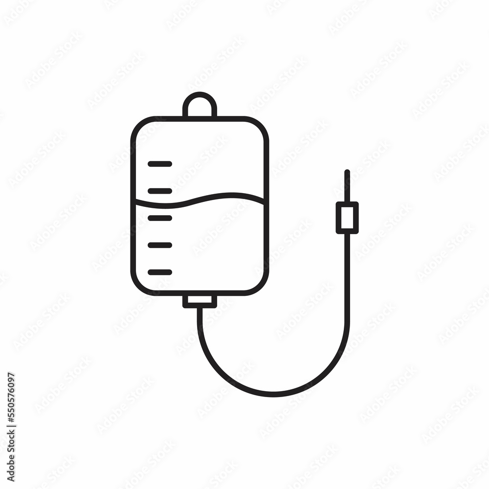 Line Bood bag icon illustration isolated sign symbol Line Bood bag icon illustration isolated sign symbol