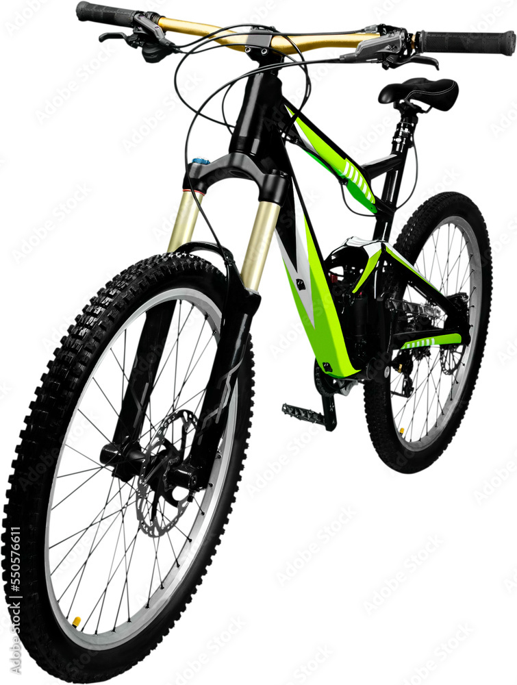 Fototapeta premium Mountain Terrain Bike - Isolated