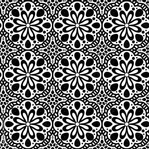 seamless floral pattern © saifon