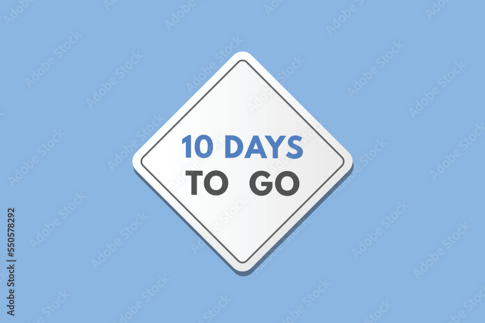 10 days to go countdown template. ten day Countdown left days banner design
10 days to go countdown template. ten day Countdown left days banner design