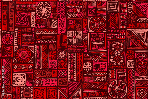 Traditional african vector seamless pattern design