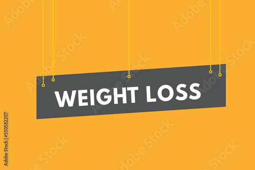 weight loss Button. weight loss Sign Icon Label Sticker Web Buttons
