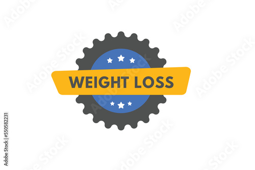 weight loss Button. weight loss Sign Icon Label Sticker Web Buttons
