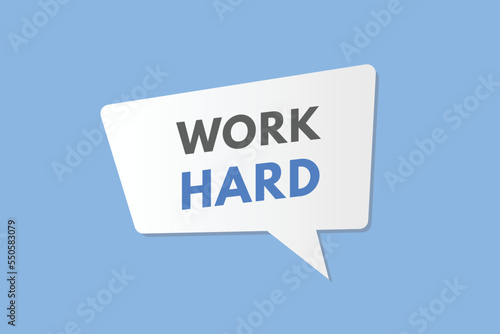 Work Hard Button. Work Hard Sign Icon Label Sticker Web Buttons 