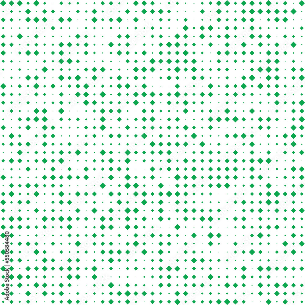 Green square dot and white background Green square dot and white background