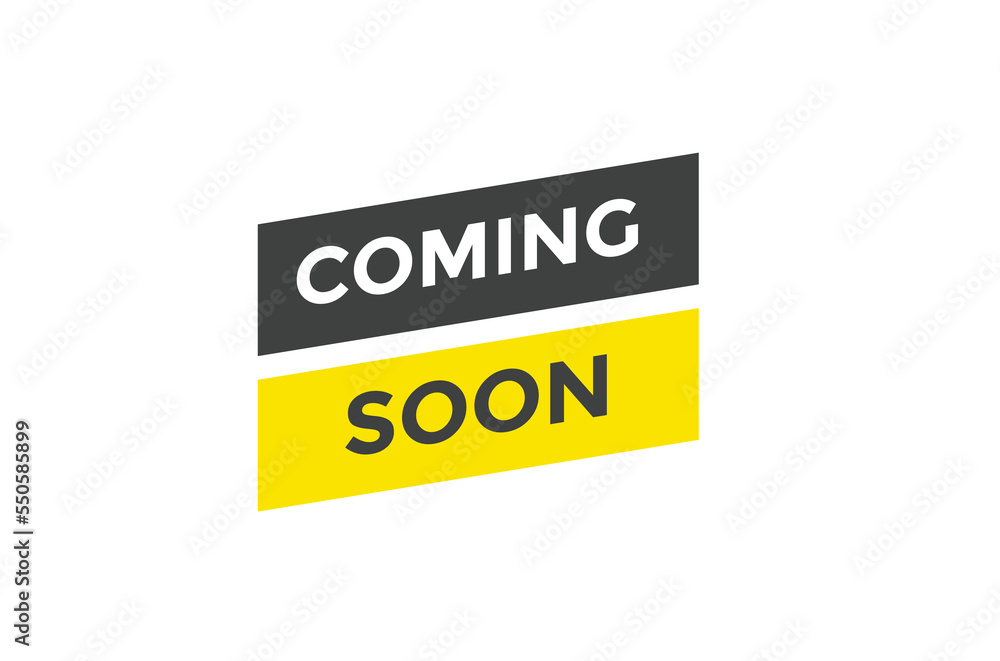 Coming soon button. web banner template Vector Illustration Coming soon button. web banner template Vector Illustration
