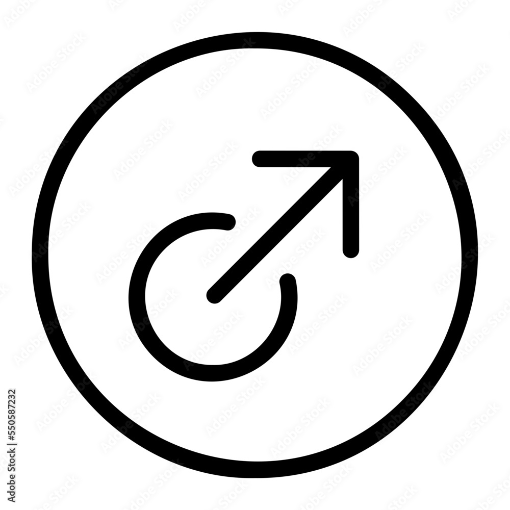 up right arrow line icon up right arrow line icon