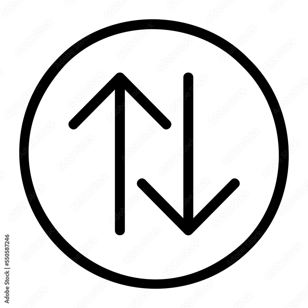 upside down line icon upside down line icon