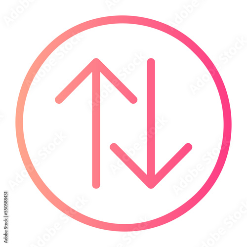 Free Download upside down gradient icon - GFXLoad
