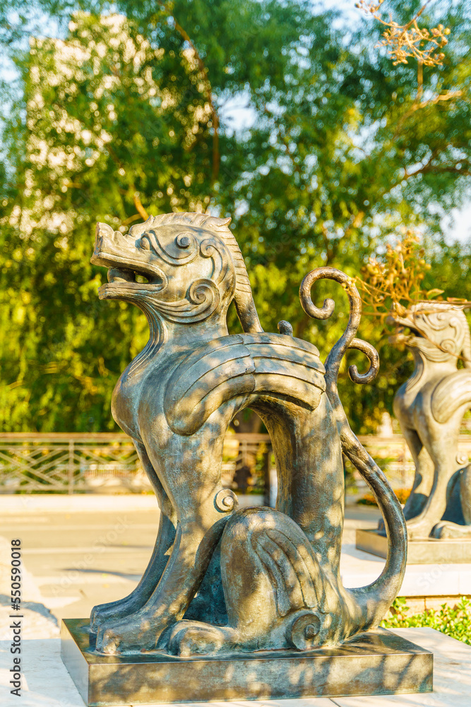 Beijing Jinzhongdu Park on a sunny day Beijing Jinzhongdu Park on a sunny day
