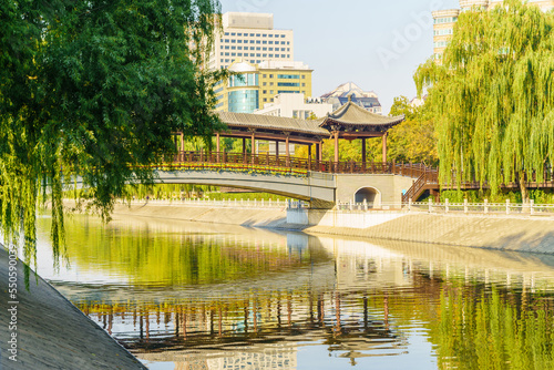 Beijing Jinzhongdu Park on a sunny day photo