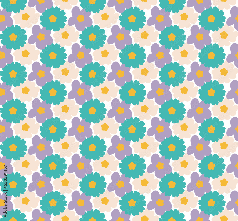 Abstract Small Peony Florals Hand Drawn Retro Flowers Seamless Vector Pattern Trendy Fashion Colors Perfect for Allover Fabric Print or Wrapping Paper Abstract Small Peony Florals Hand Drawn Retro Flowers Seamless Vector Pattern Trendy Fashion Colors Perfect for Allover Fabric Print or Wrapping Paper