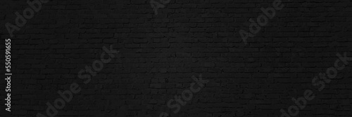 Black brick wall for background. Abstract Black brick wall texture for pattern background.