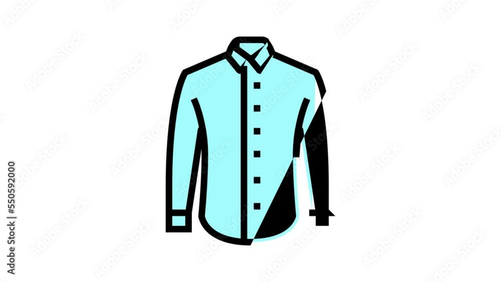 shirt man clothes color icon animation shirt man clothes color icon animation