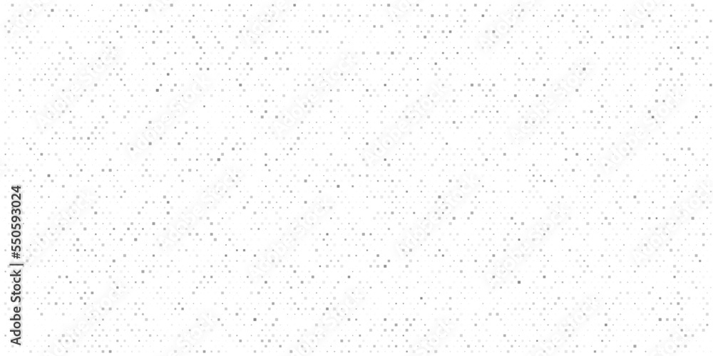An abstract random halftone texture. A chaotic pattern of black dots on a white background