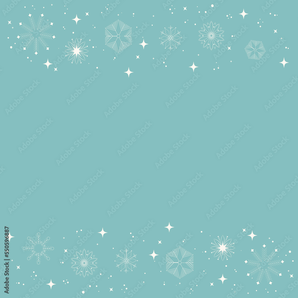 Snowflake winter holiday season background vector illustration