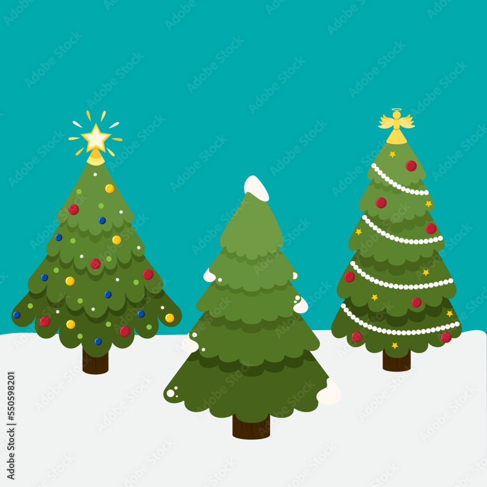 custom made wallpaper toronto digitalChristmas tree vector illustration background graphics for the winter holidays