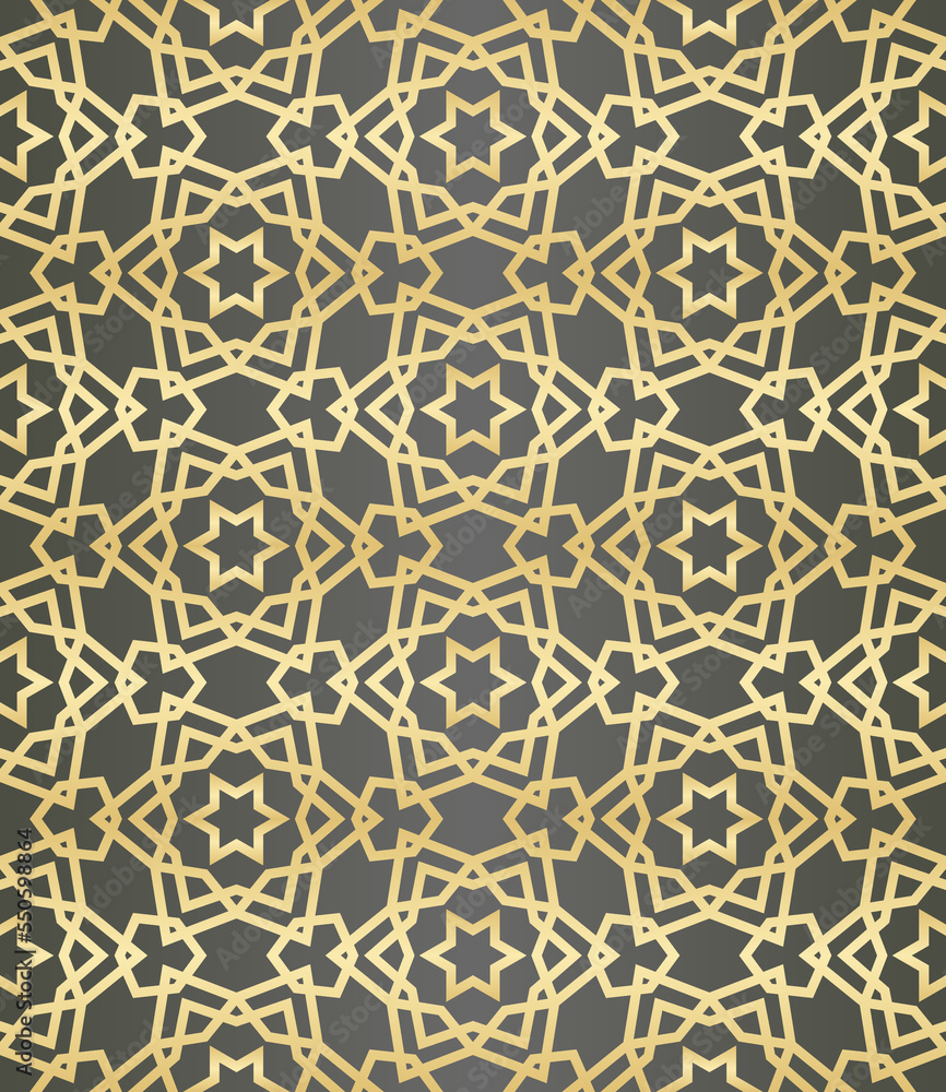 Islamic background with traditional style arabic. Seamless pattern for card, background, fabric or abstract design. Muslim ornament. Islamic background with traditional style arabic. Seamless pattern for card, background, fabric or abstract design. Muslim ornament.