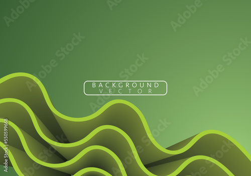 Green Abstract background. Fluid Flow. Liquid Color. Fluid Background. Colorful Futuristic Poster. Abstract Flow. Trendy Poster.