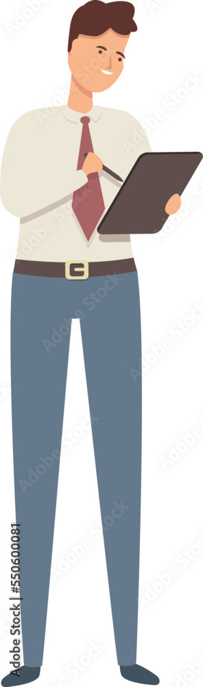 Marketing manager icon cartoon vector. Finance data. Team strategy Marketing manager icon cartoon vector. Finance data. Team strategy