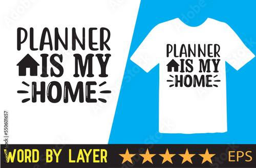 Planner vector t shirt design