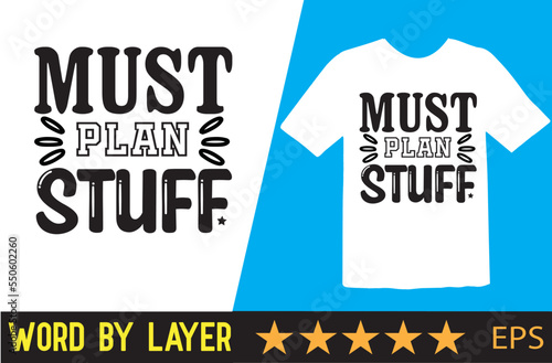 Planner vector t shirt design