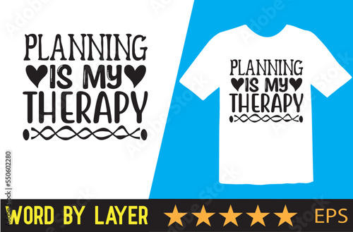 Planner vector t shirt design