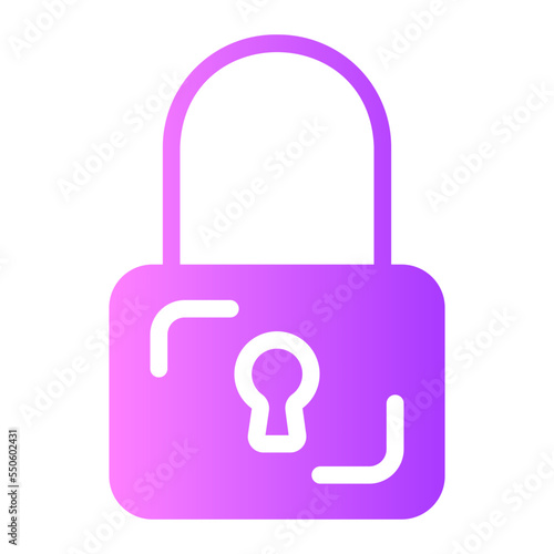 padlock gradient icon